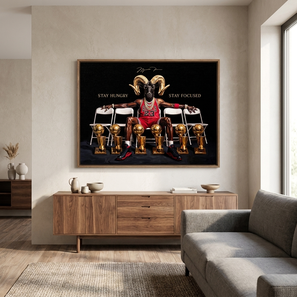 Trophy M.Jordan Raum Mockup