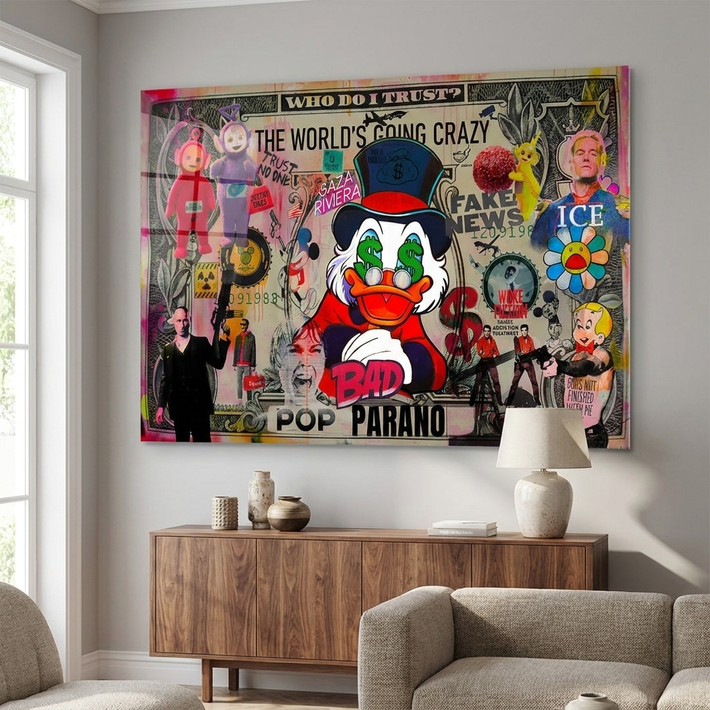 FINAL POP PARANO - Acrylglasbild Raum Mockup