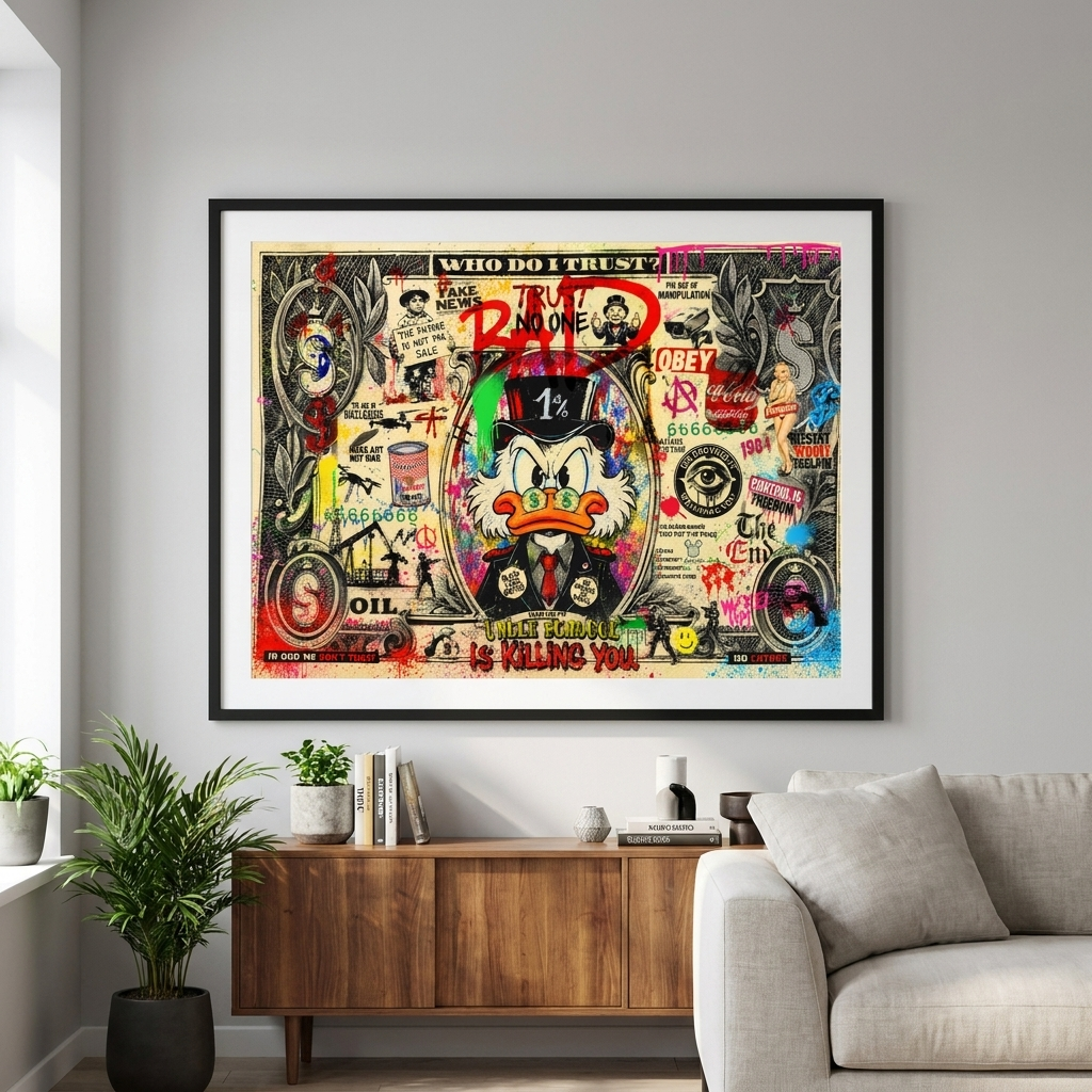 THE FUTURE IS NOT FOR SALE - Poster Raum Mockup