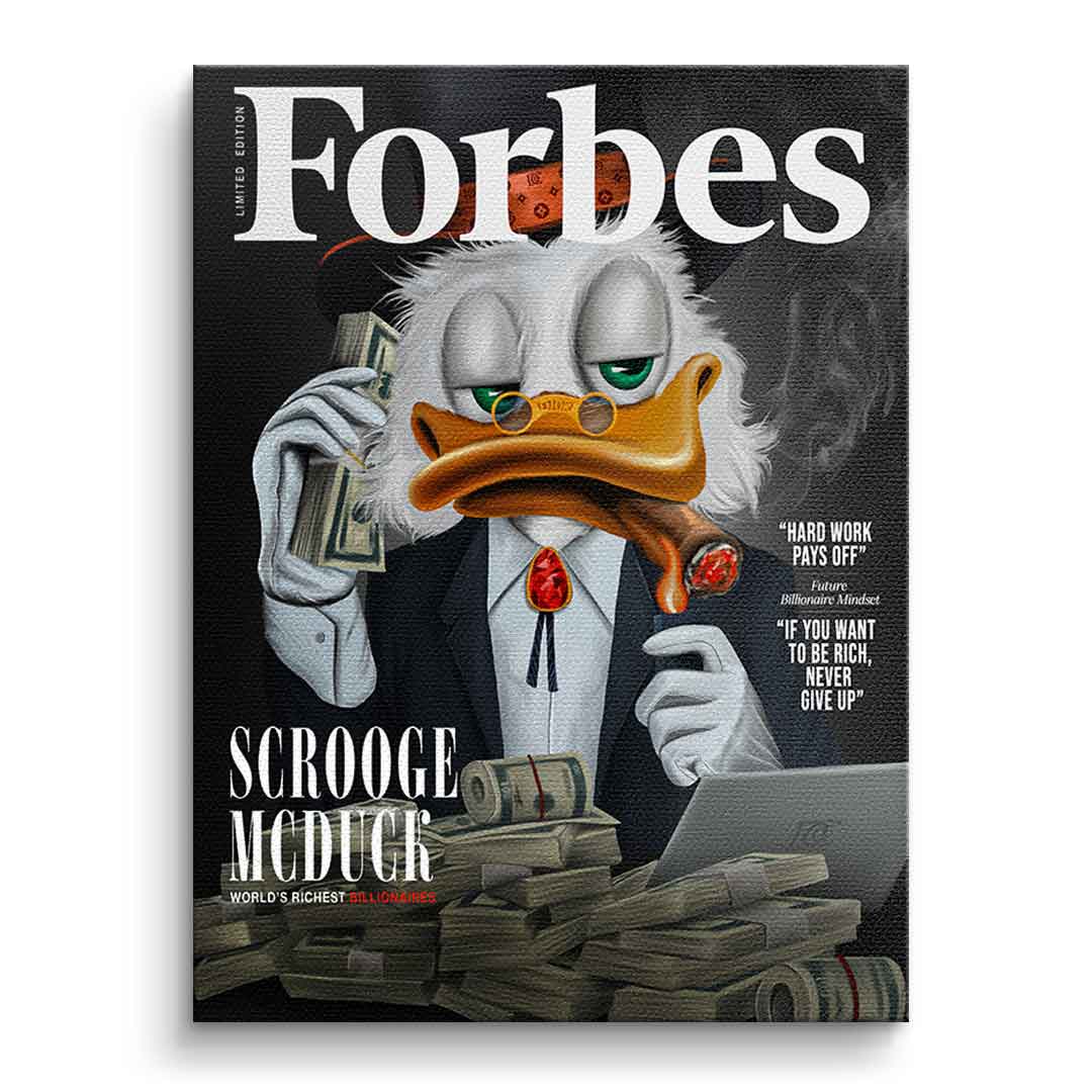 Billionaire Duck – Kennenlern-Leinwand 30 × 20 cm