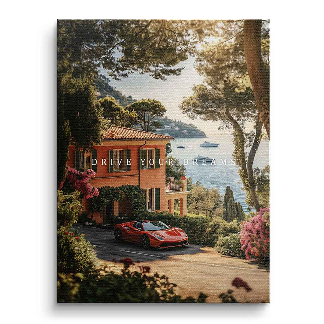 Drive Your Dreams – Kennenlern-Leinwand 30 × 20 cm