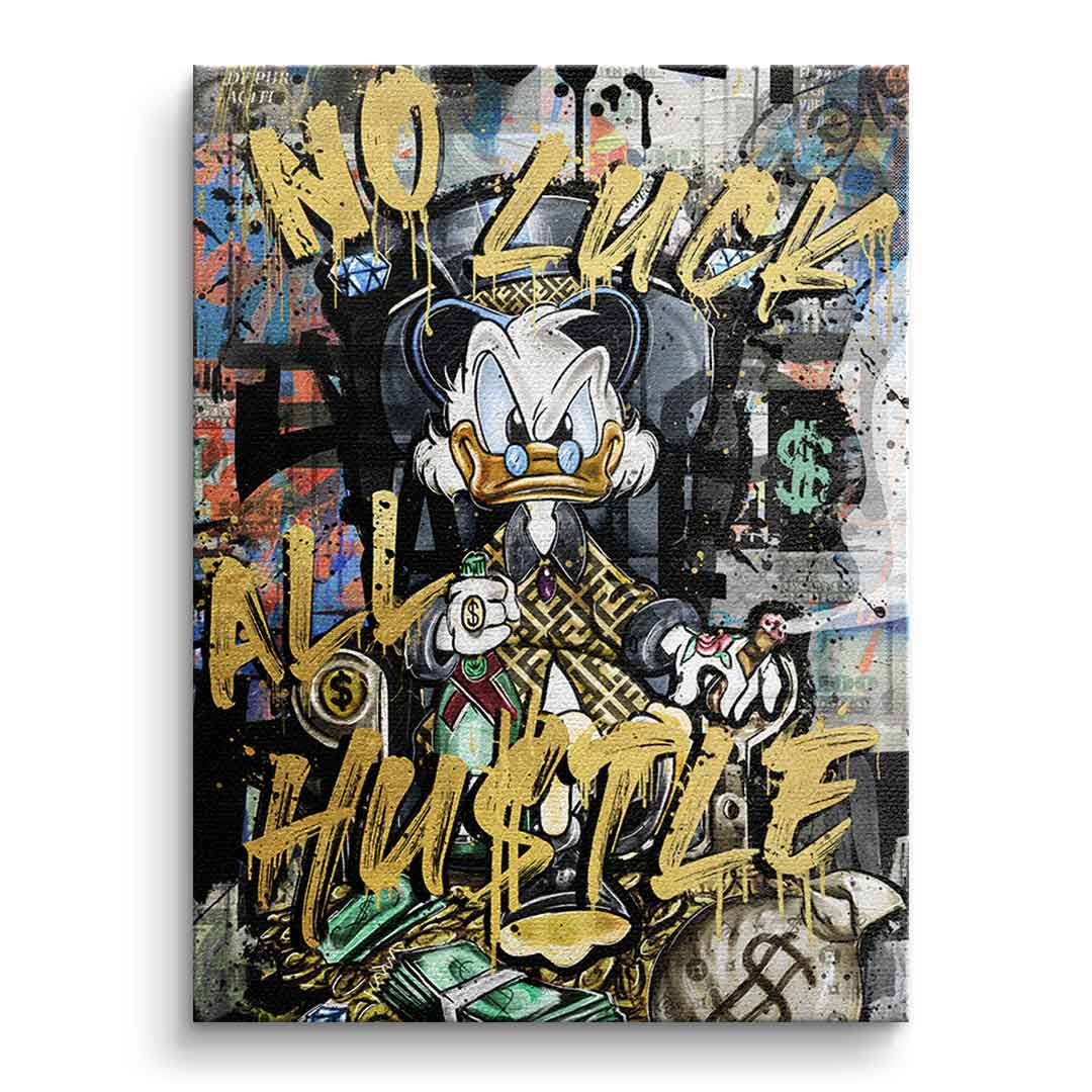 All Hustle Duck – Kennenlern-Leinwand 30 × 20 cm