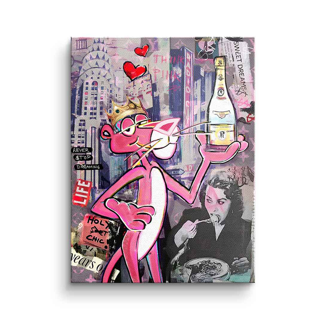 Pink Panther Cristal – Kennenlern-Leinwand 30 × 20 cm