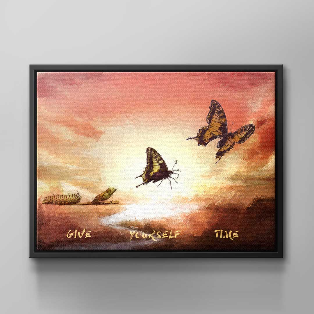 Give Yourselfe Time – Kennenlern-Leinwand 30 × 20 cm