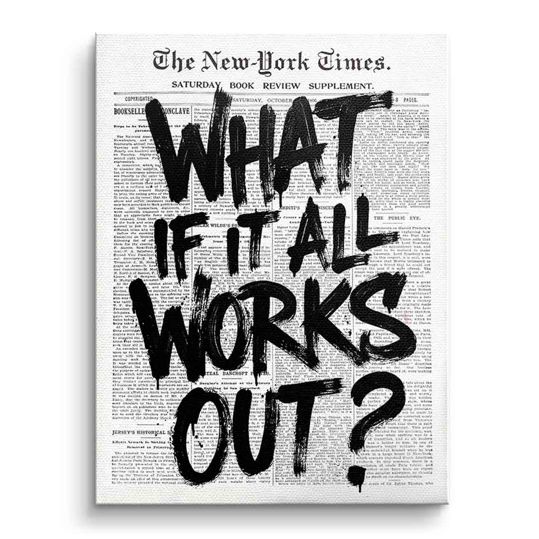 What if it all works out? – Kennenlern-Leinwand 30 × 20 cm