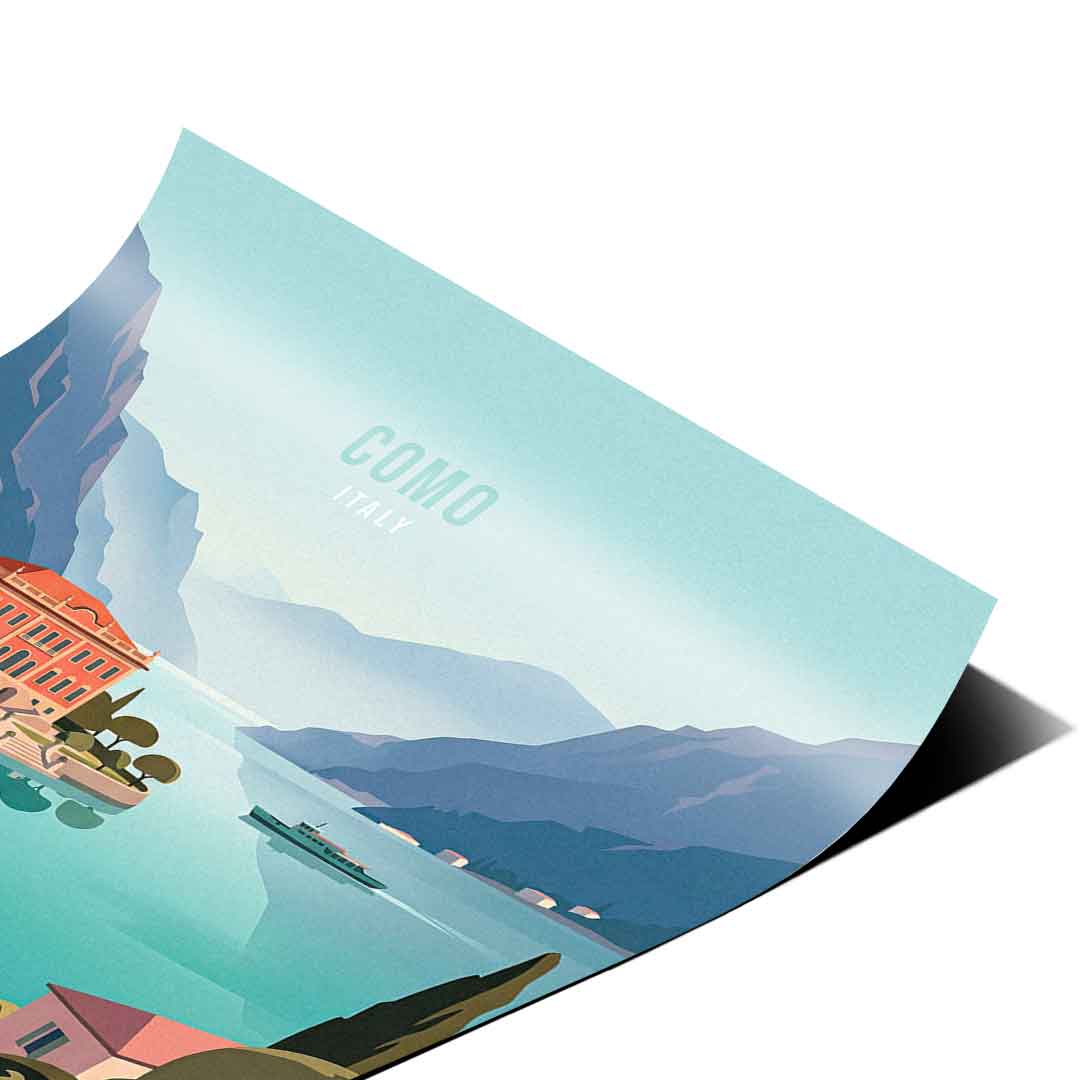 DOTCOMCANVAS Como Poster Eckdetail 2