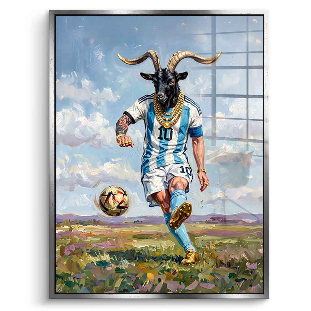 Messi GOAT - Acrylglas
