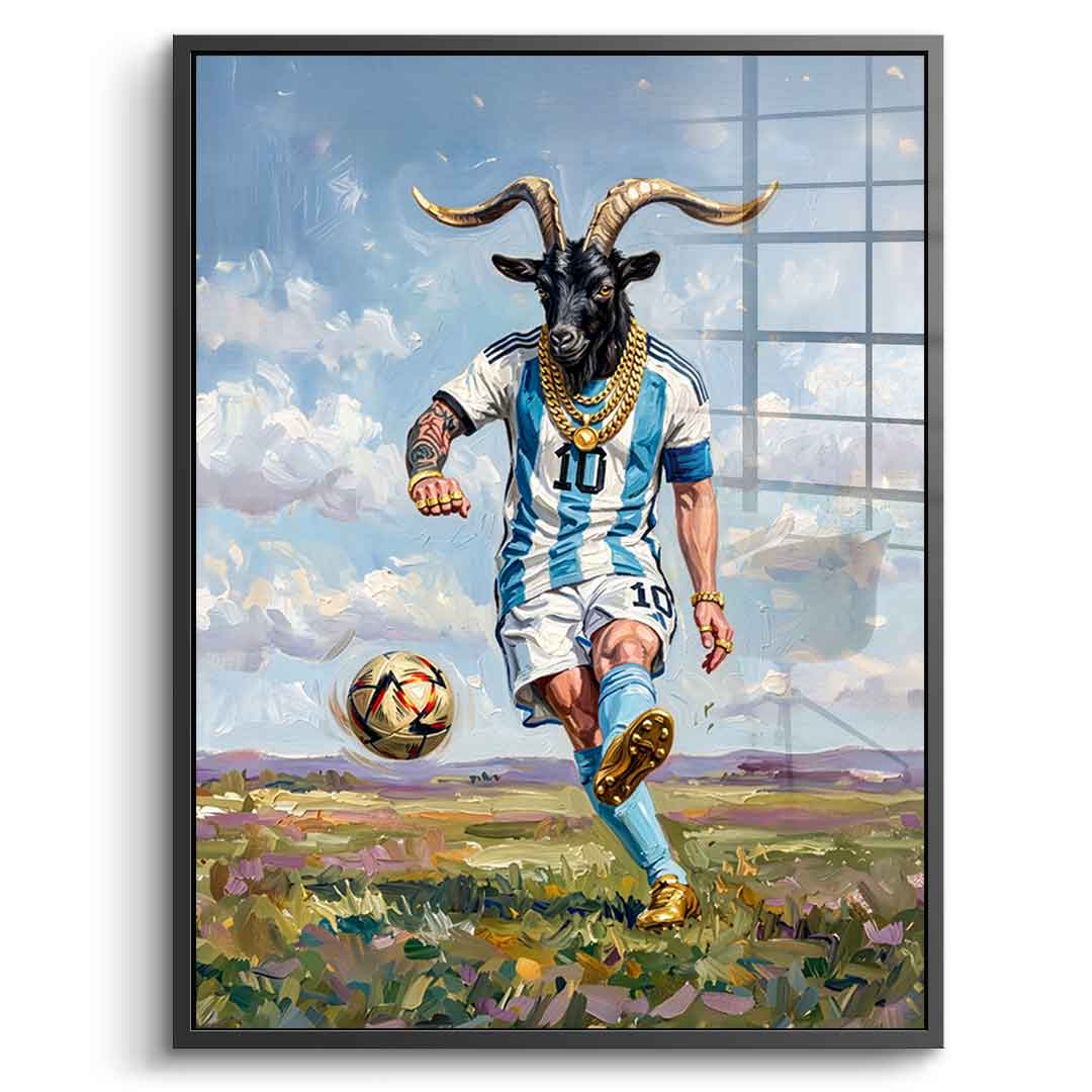 Messi GOAT - Acrylglas