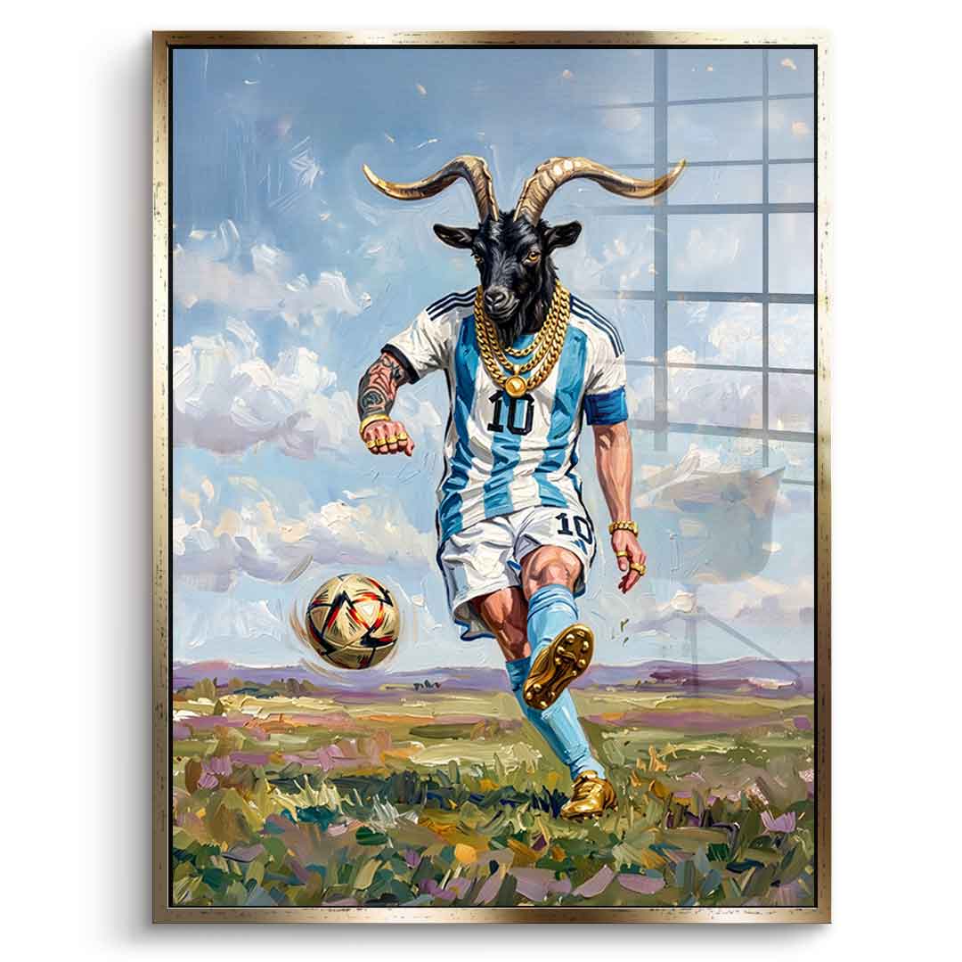 Messi GOAT - Acrylglas