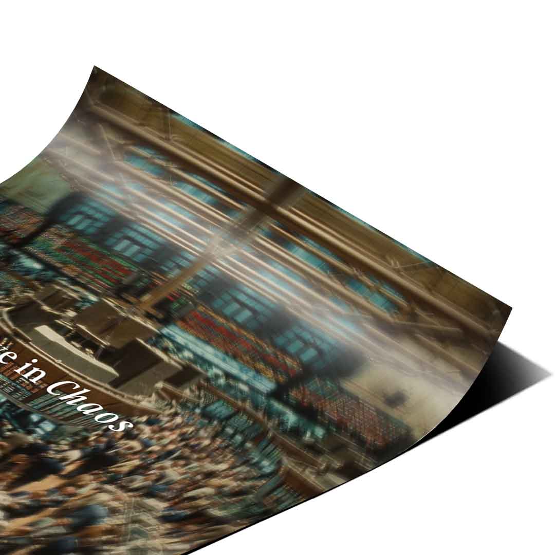 Thrive in Chaos Poster Eck-Detail zweite Ansicht