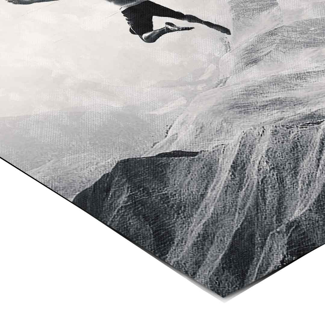 DOTCOMCANVAS® Jump in with both feet Poster – Eckdetail