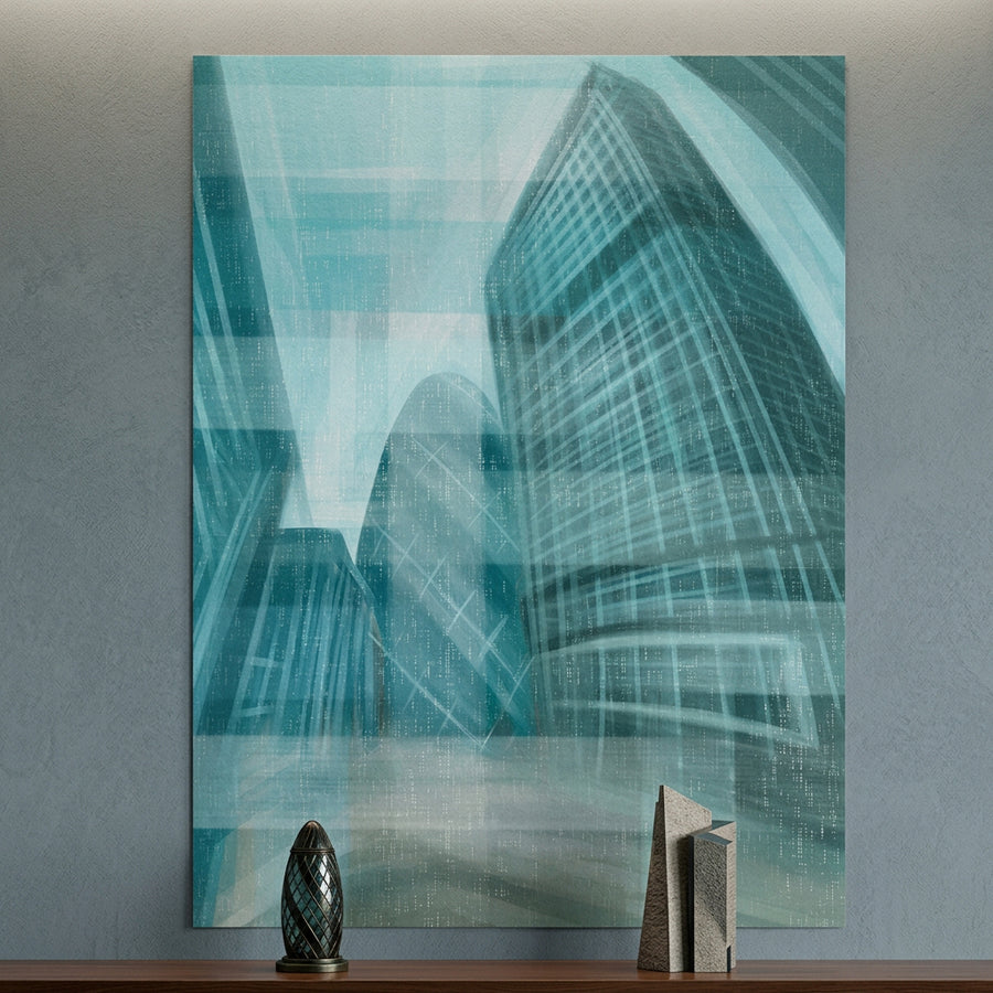 Shining City Pearl Glas - Poster Raum