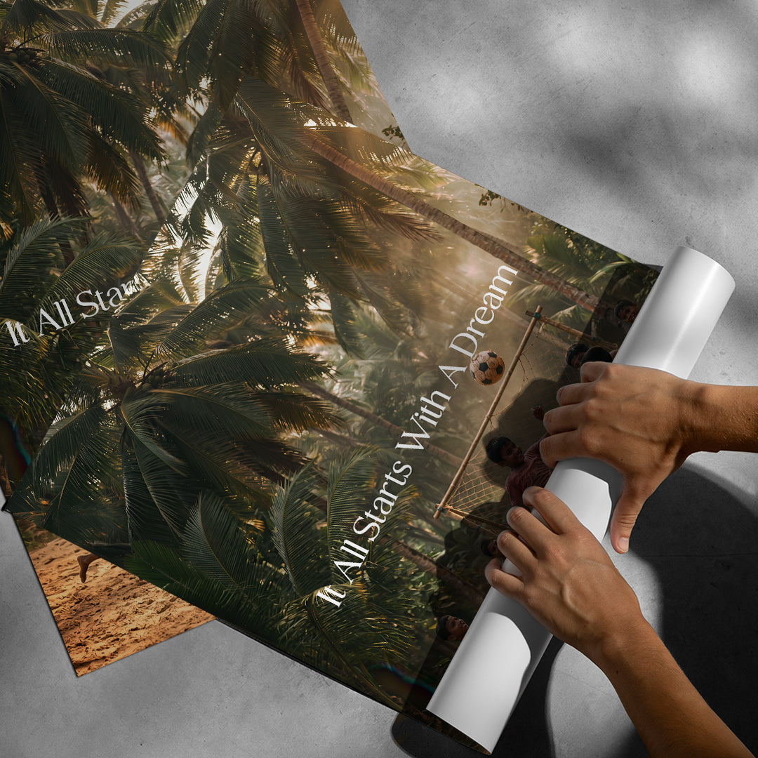Dream Football Poster rollup