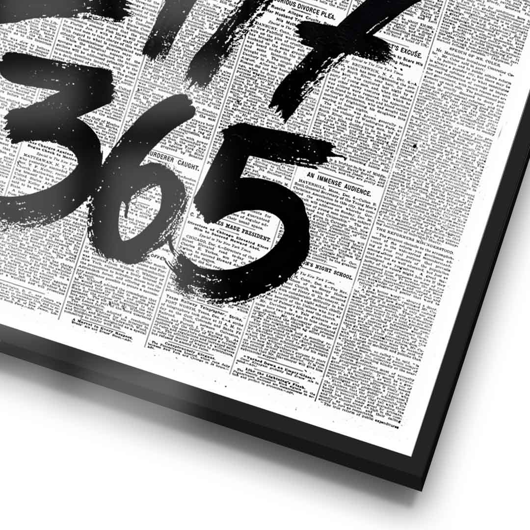 DOTCOMCANVAS Hustle 24/7 Poster Detail Rahmen