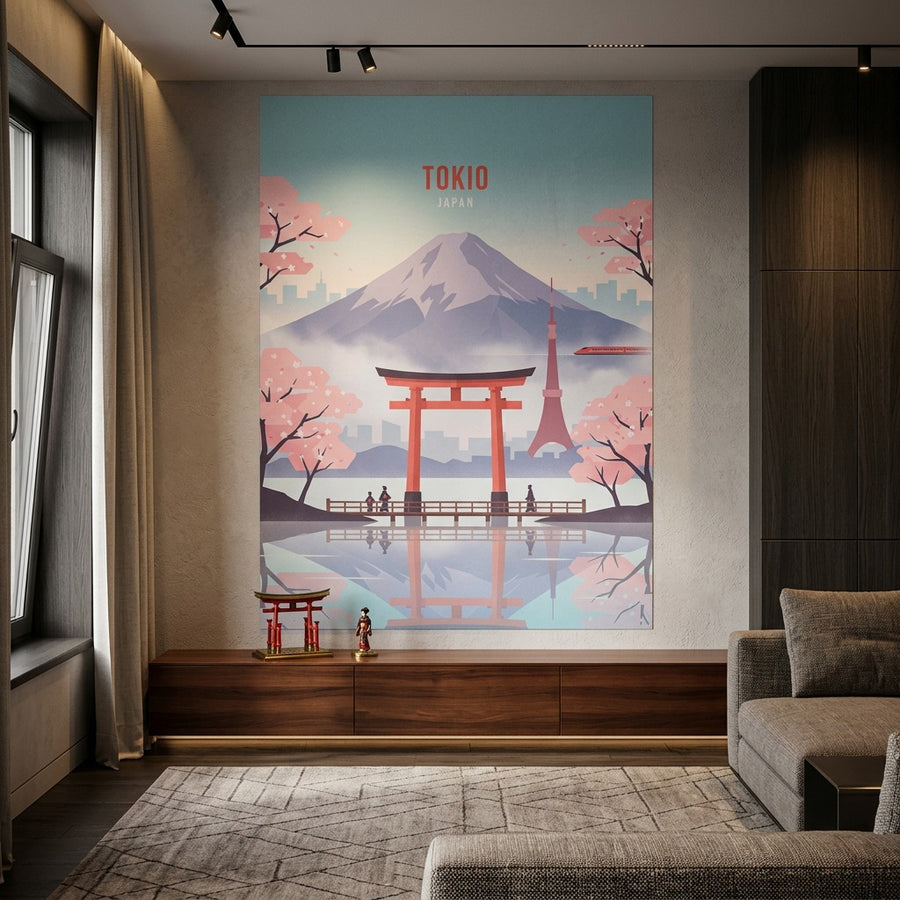 DOTCOMCANVAS Tokyo Poster im Raum Beispiel