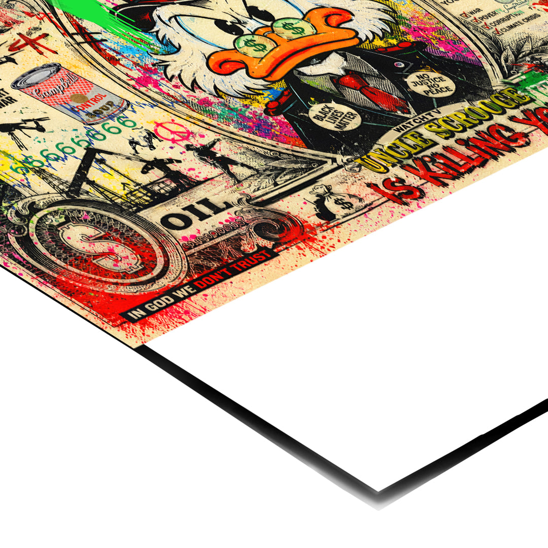 THE FUTURE IS NOT FOR SALE Poster Detail Ecke