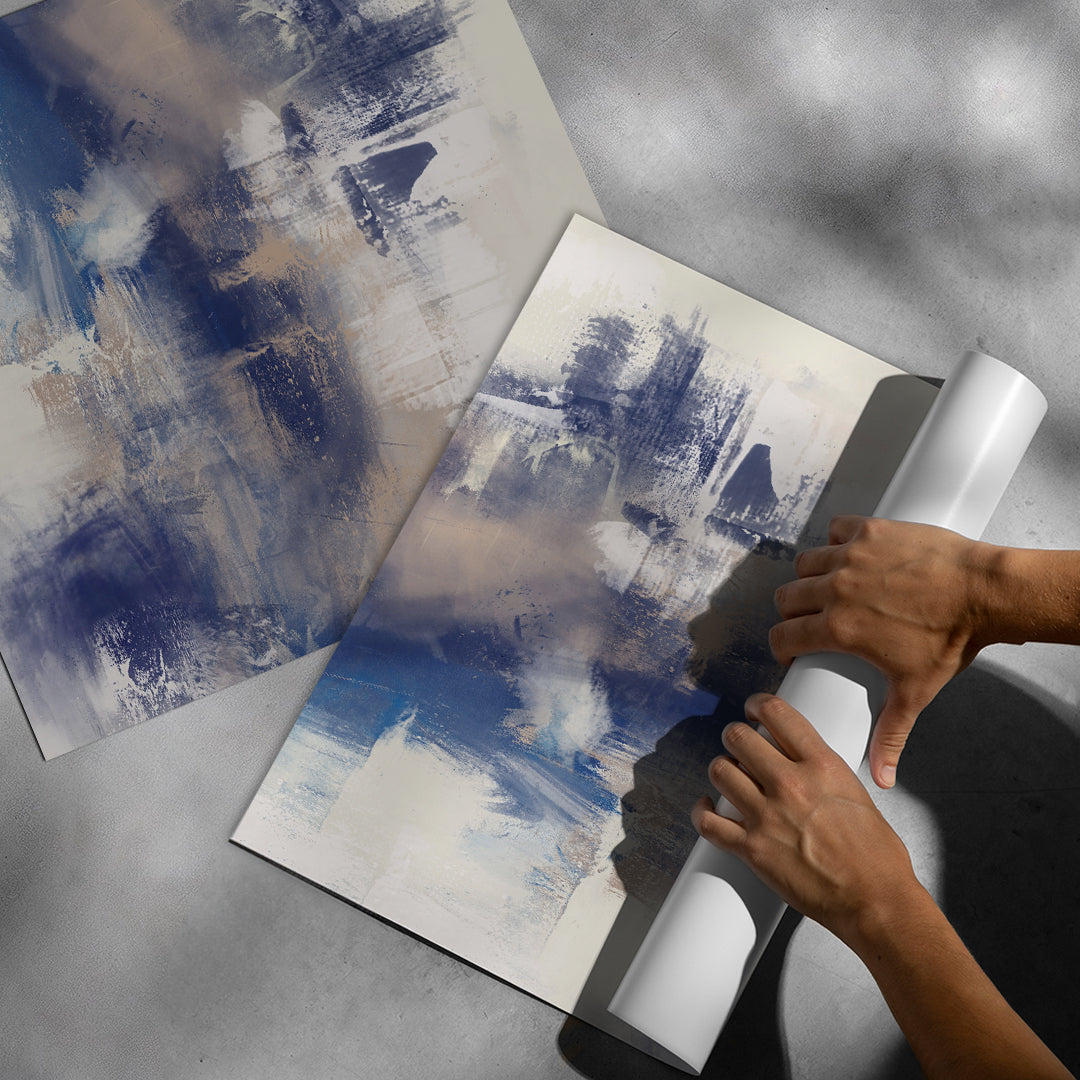 DOTCOMCANVAS A pause that breathed Poster Rolled-up Ansicht