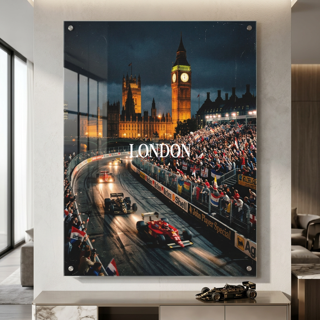 London F1 - Acryl Room mockup