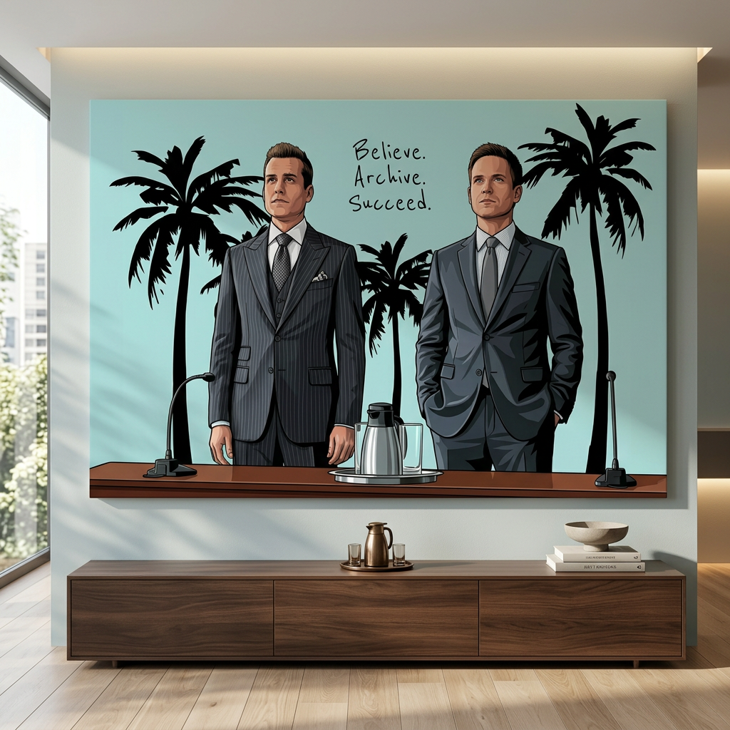 Believe Achieve Succeed - Canvas Room mockup