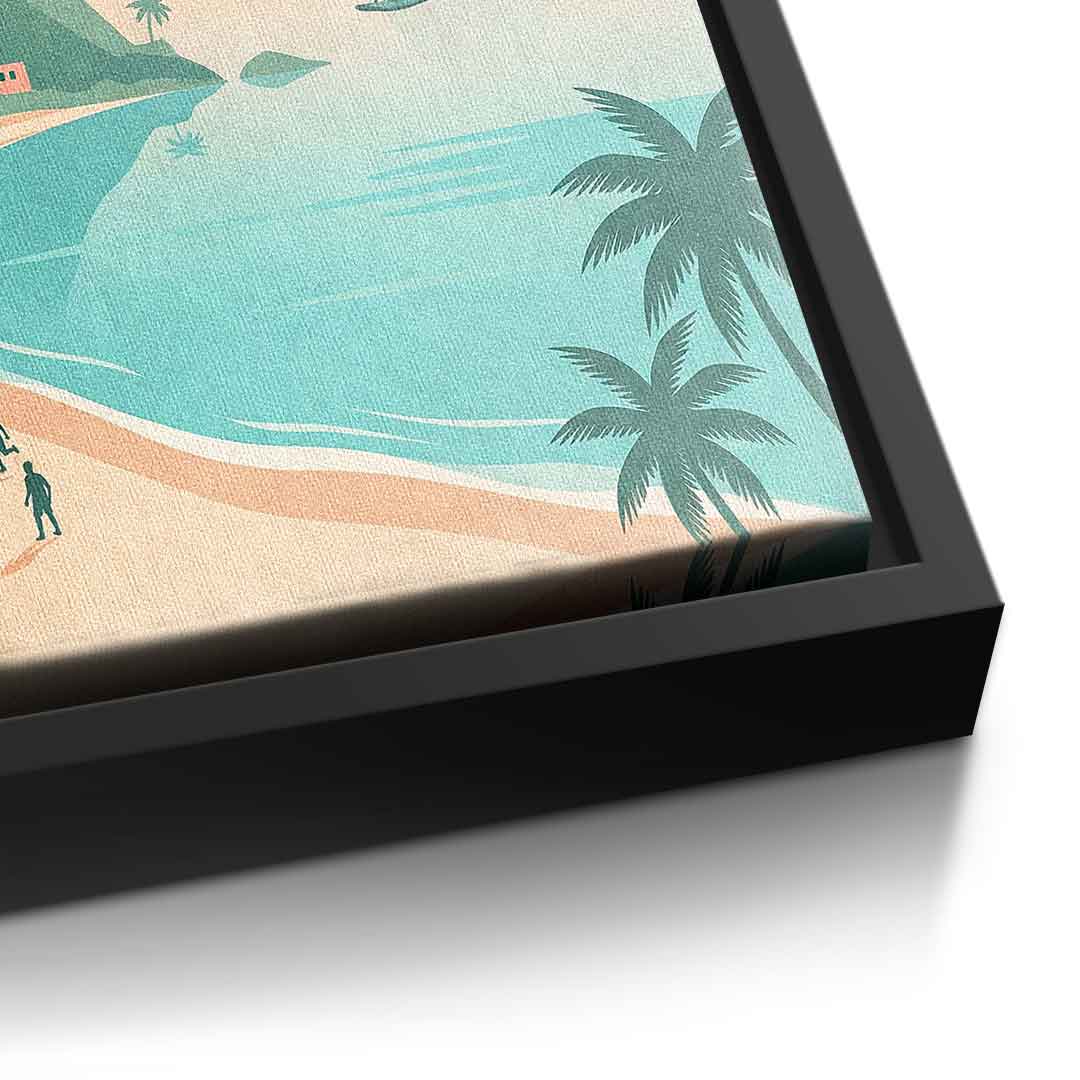 DOTCOMCANVAS Rio Leinwandbild Vorderansicht ohne Rahmen