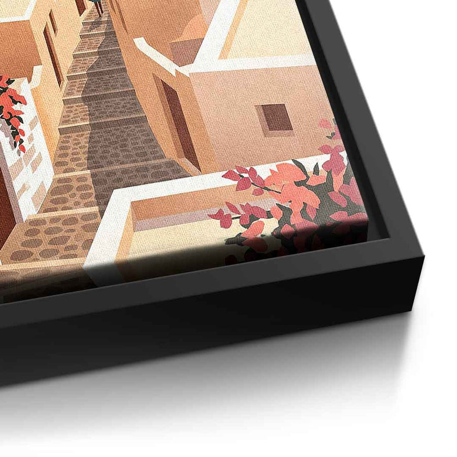 DOTCOMCANVAS Santorini Leinwandbild Vorderansicht ohne Rahmen