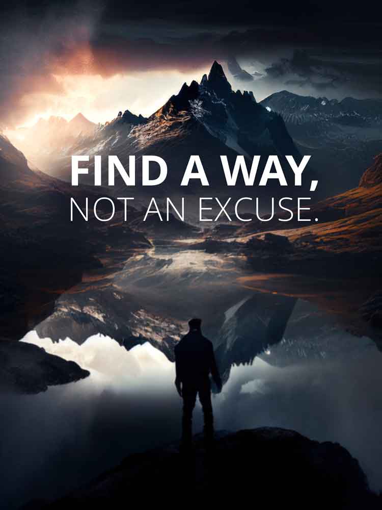 Find a way - Acrylglas