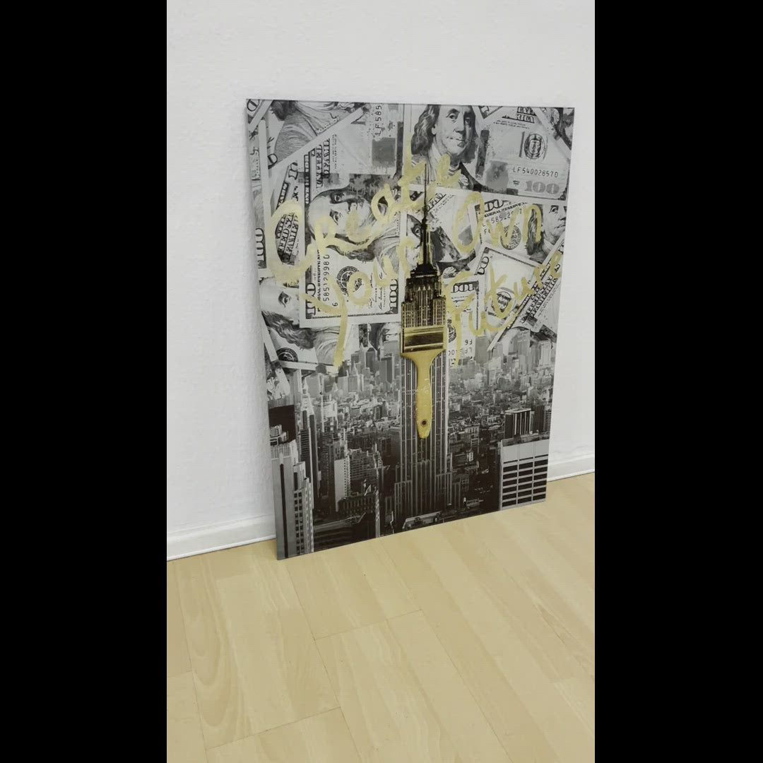 Load video: CREATE YOUR OWN FUTURE - GOLD LEAF