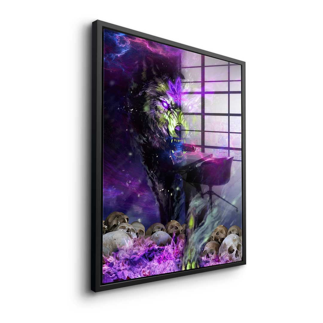 Obraz akrylowy Cannabis Wolf