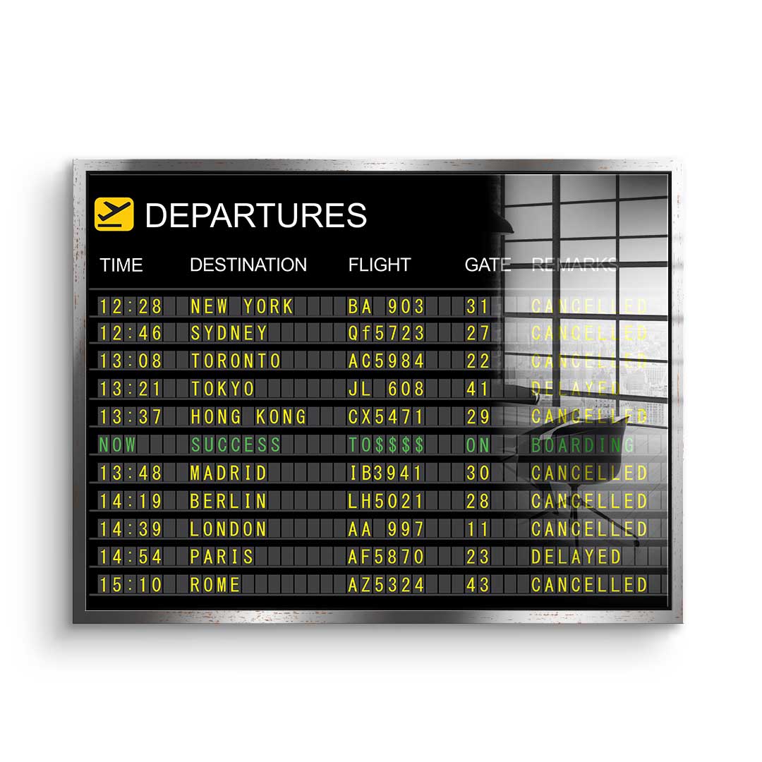 Boarding to Success - Acrylglas