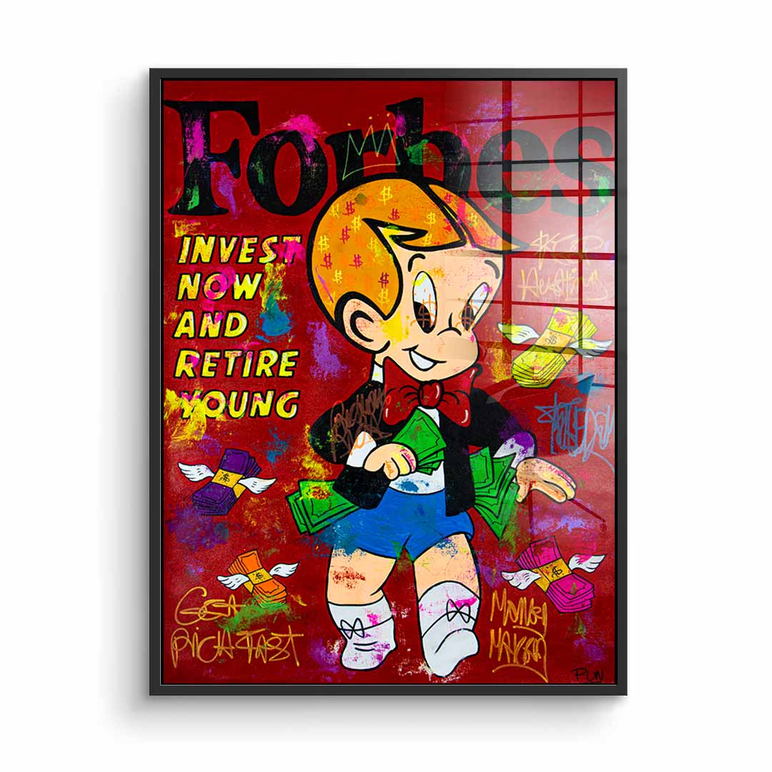 Retire young - Acrylglas