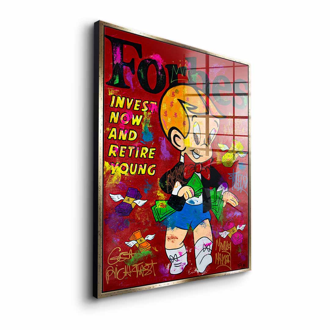 Retire young - Acrylglas