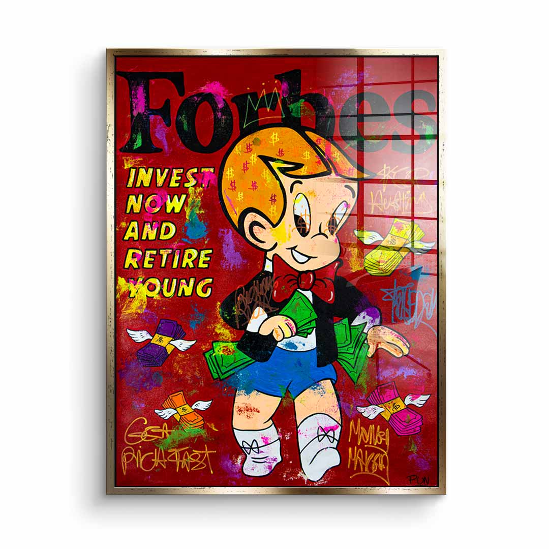 Retire young - Acrylglas
