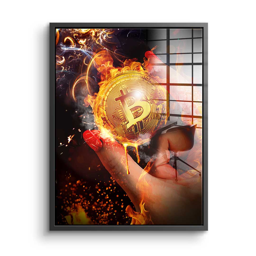 Goldrausch Bitcoin - Acrylglas