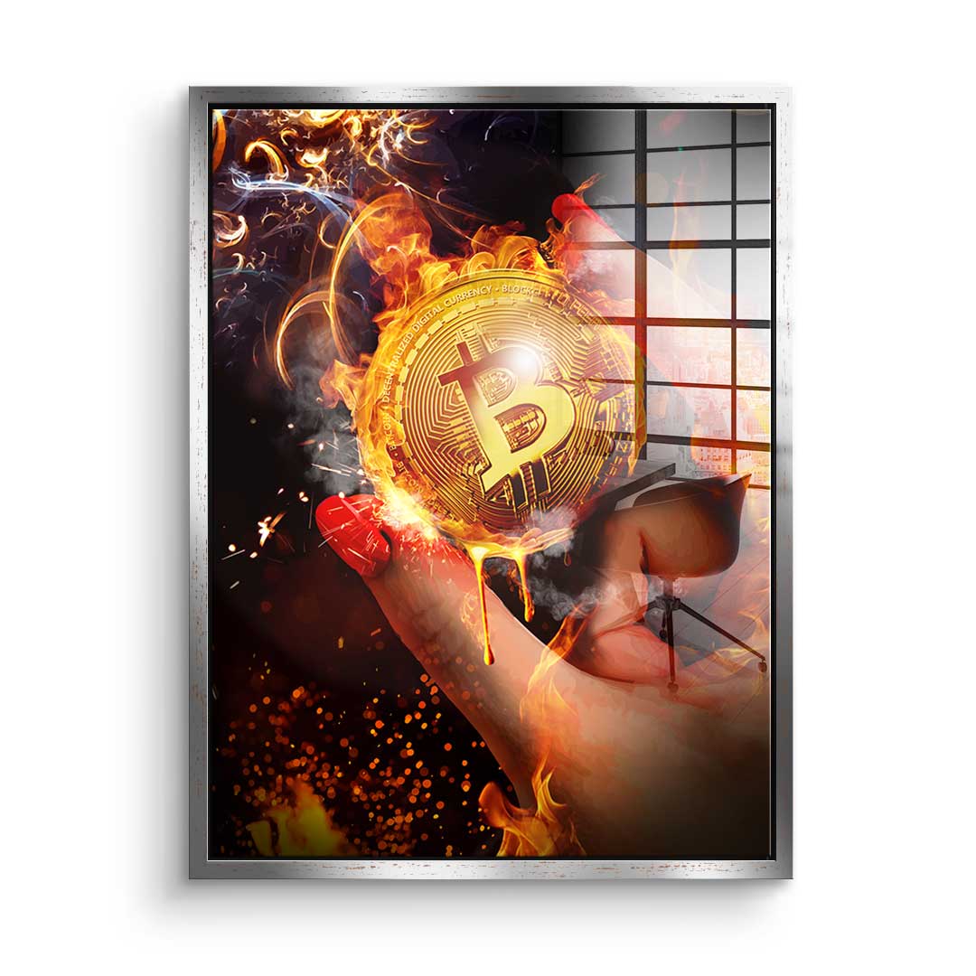 Goldrausch Bitcoin - Acrylglas