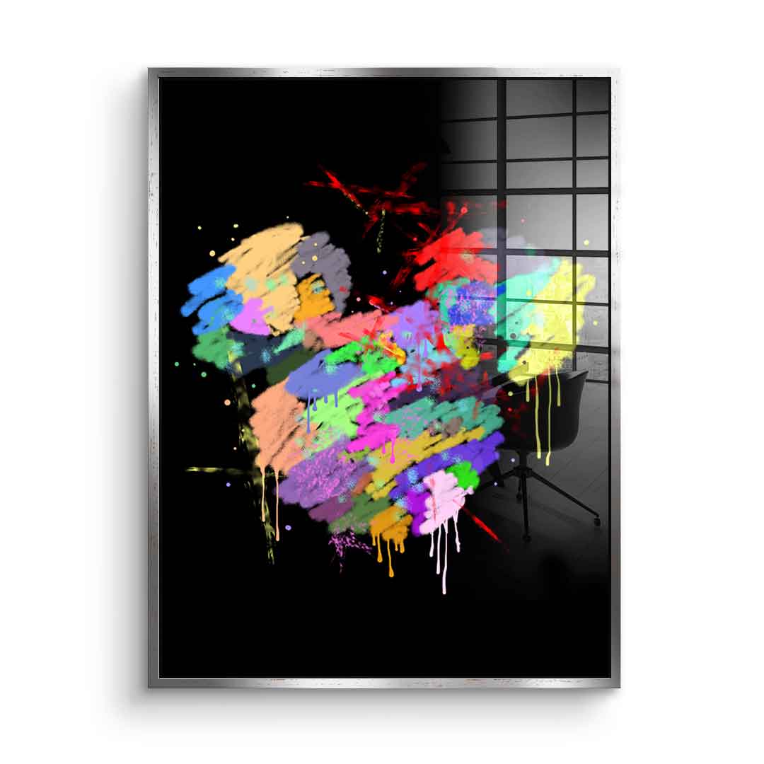 Mickey Head Spray - Acrylglas