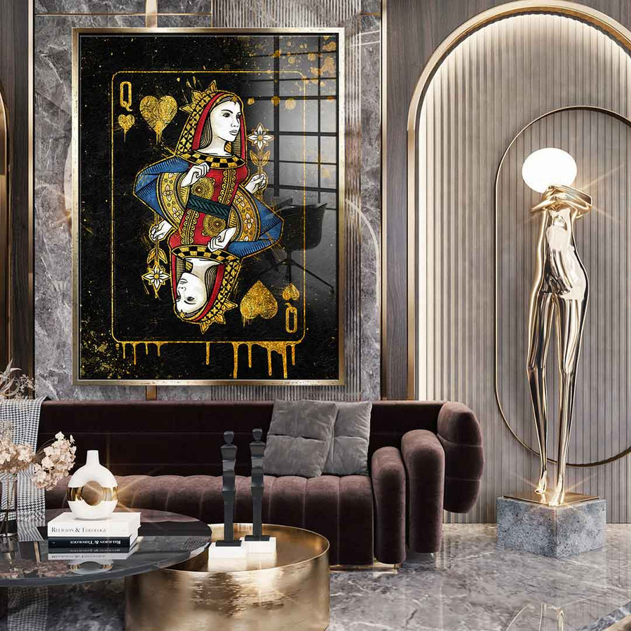 Queen Card - Acrylglas