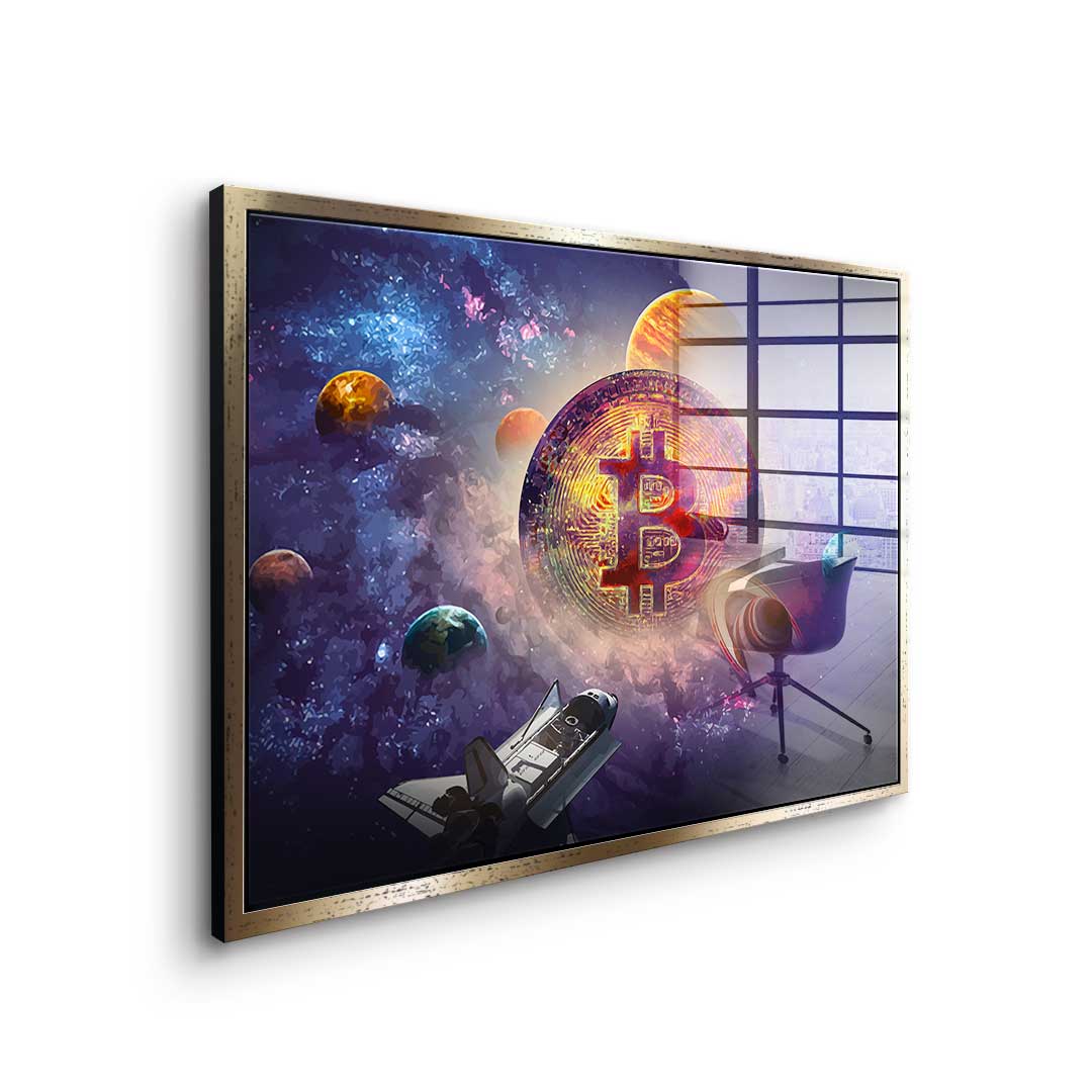 Bitcoin Universum - Acrylglas