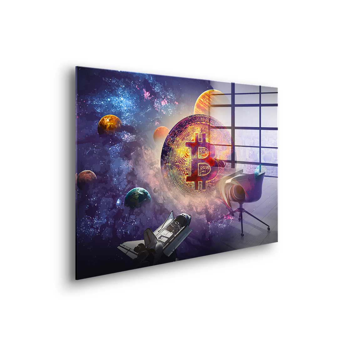 Bitcoin Universum - Acrylglas