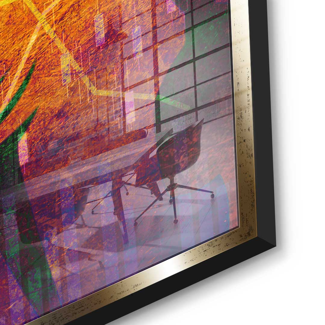 Abstract Stock Market - Acrylglas