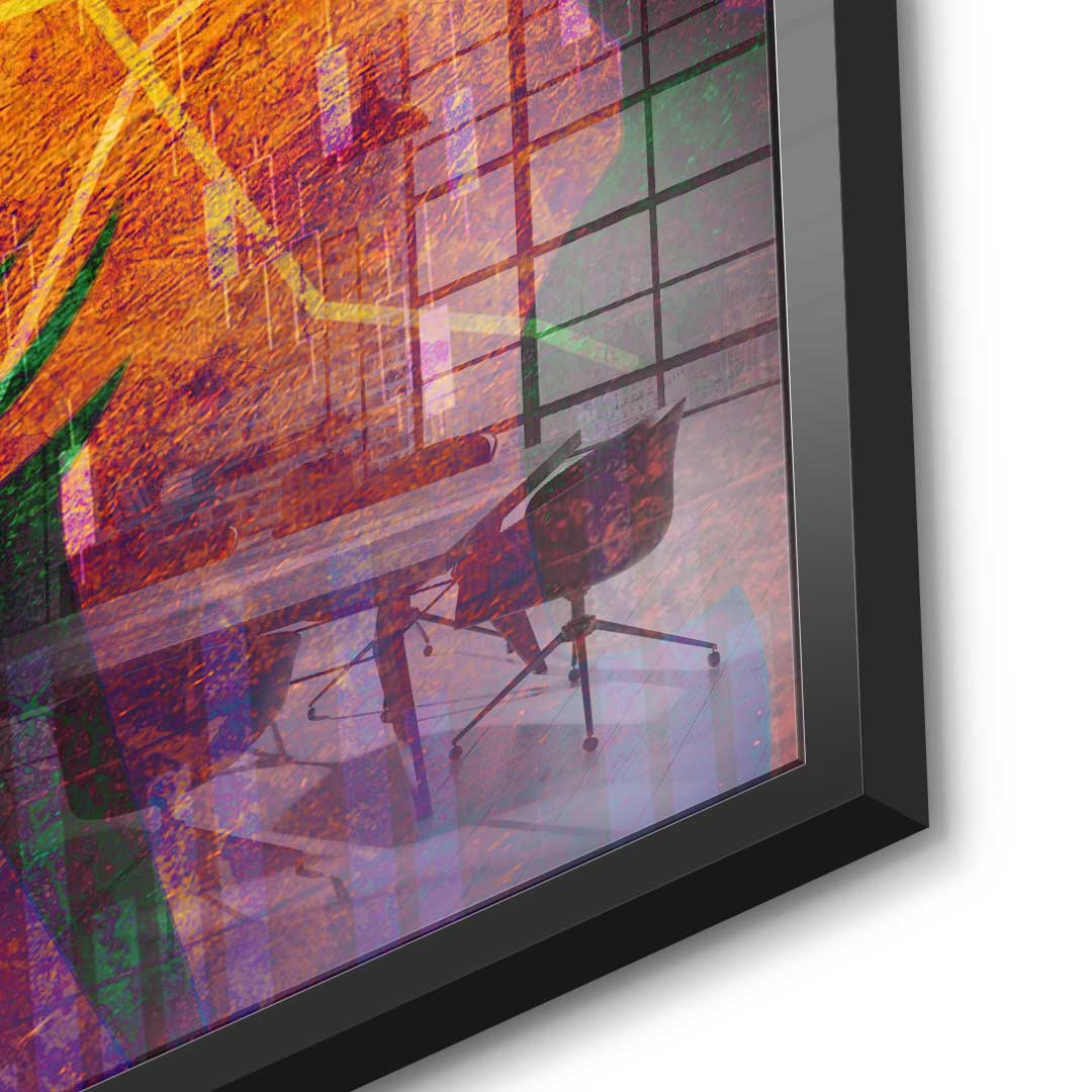 Abstract Stock Market - Acrylglas