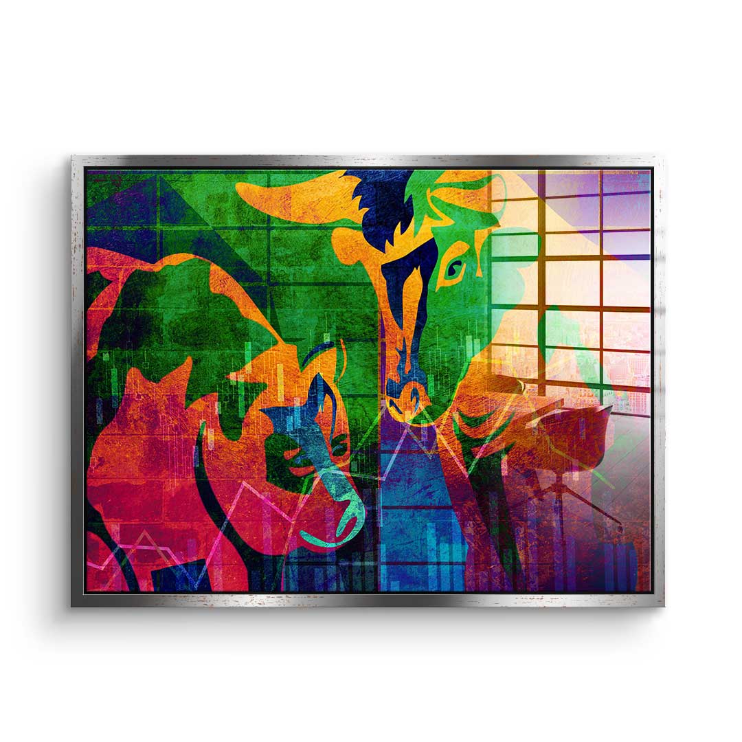 Abstract Stock Market - Acrylglas