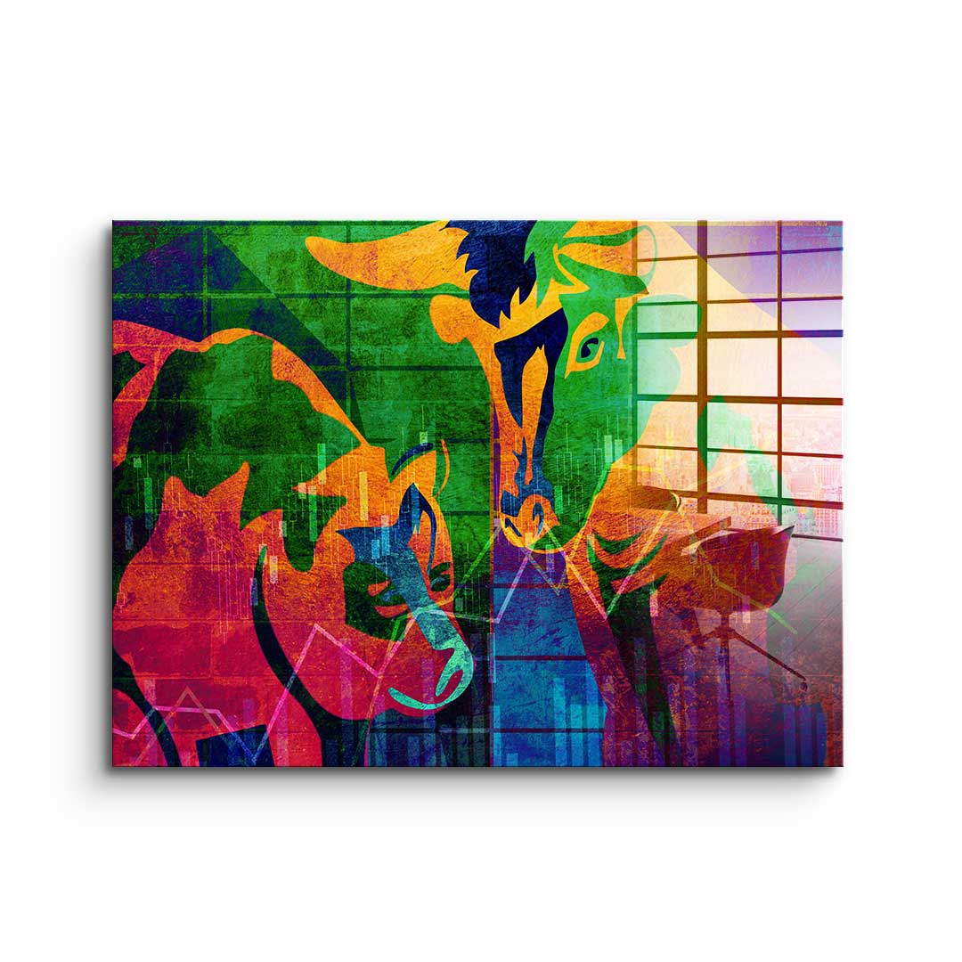 Abstract Stock Market - Acrylglas