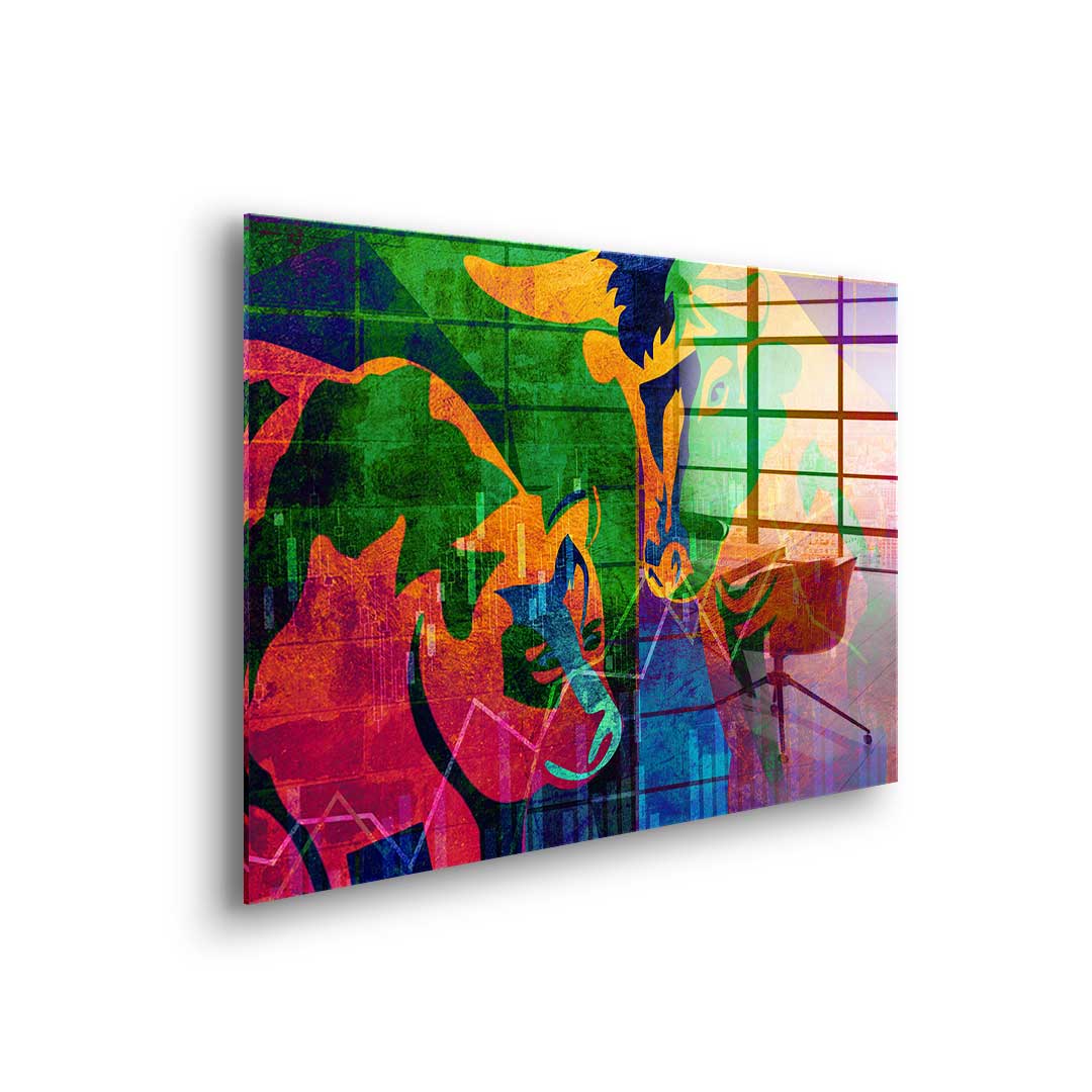 Abstract Stock Market - Acrylglas