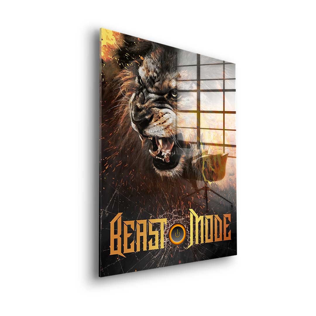 Beast Mode Lion - Acrylglas