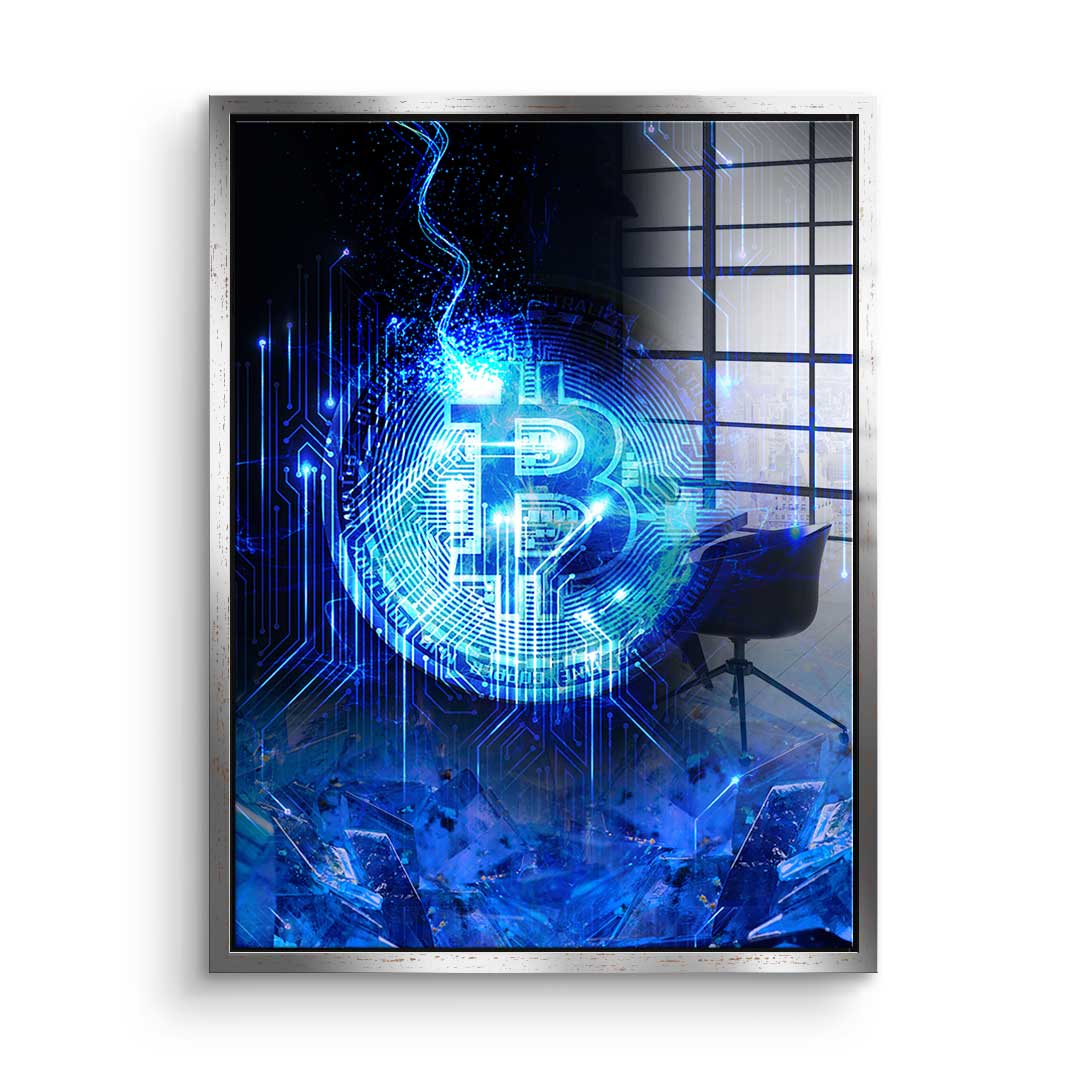 Matrix Bitcoin - Acrylglas