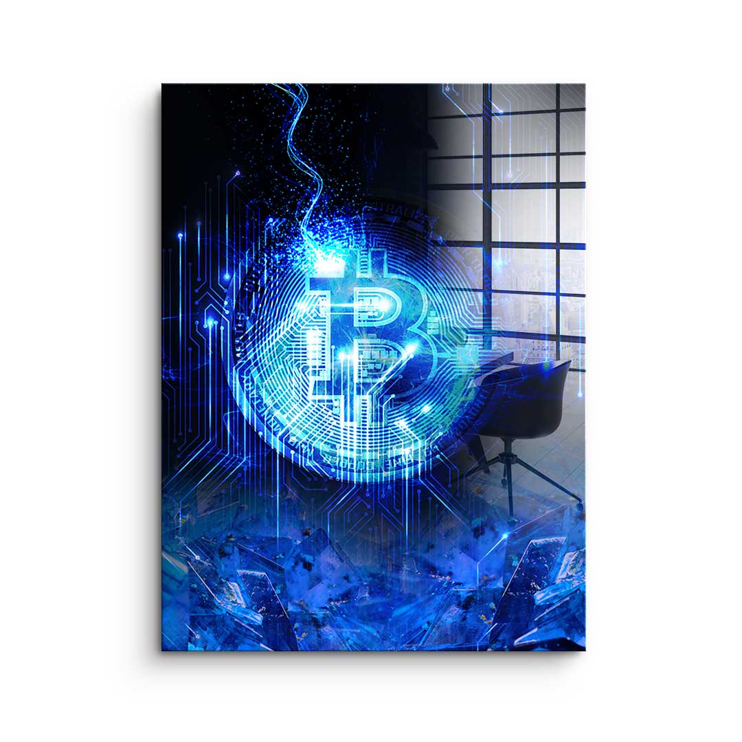 Matrix Bitcoin - Acrylglas