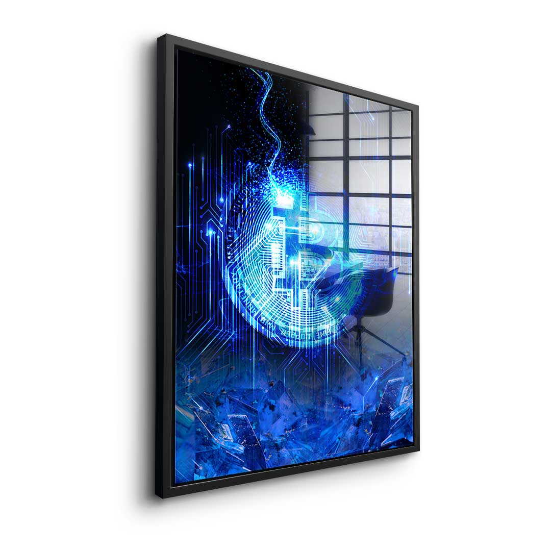 Matrix Bitcoin - Acrylglas