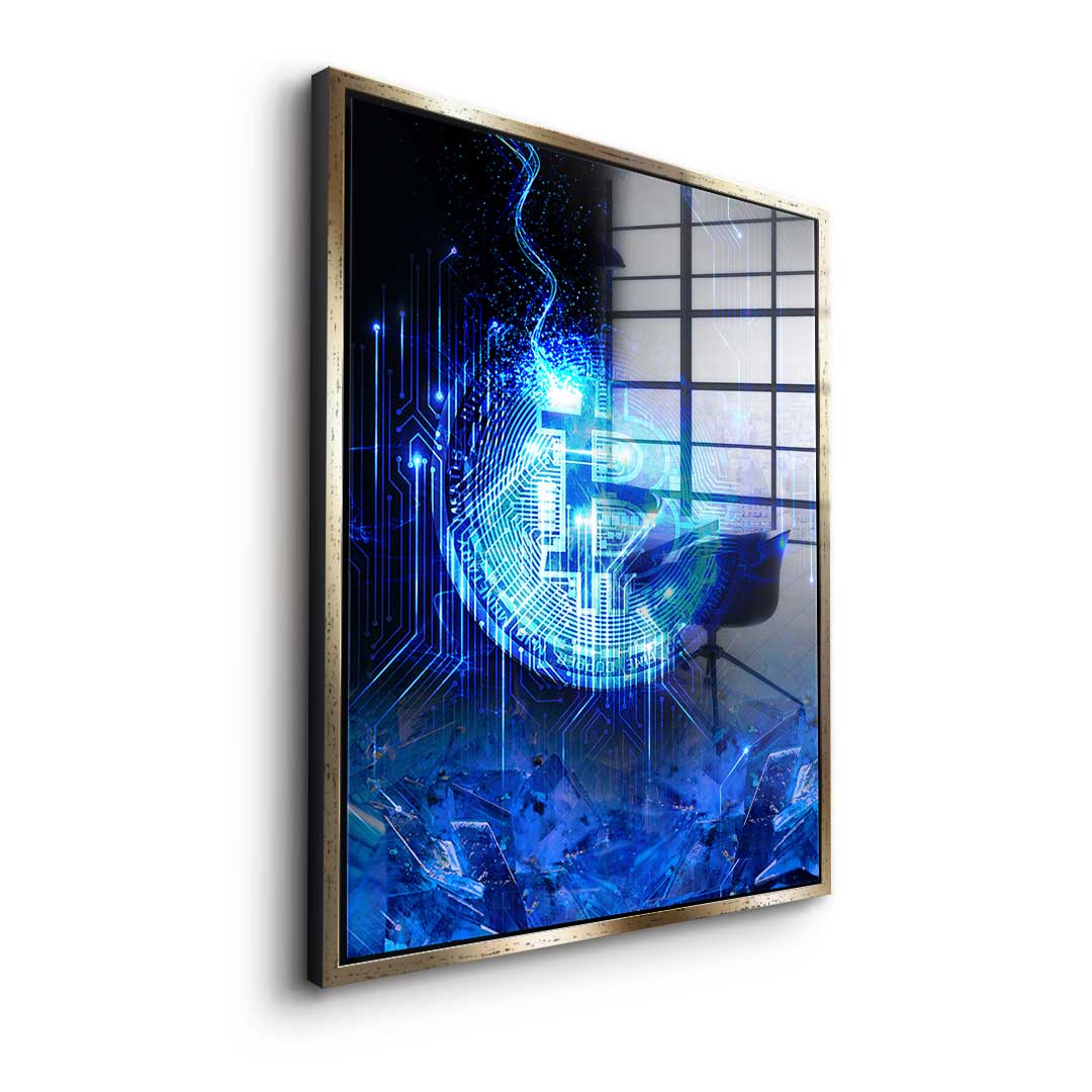 Matrix Bitcoin - Acrylglas