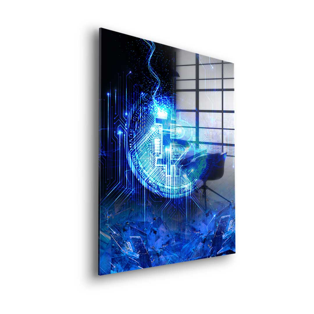 Matrix Bitcoin - Acrylglas