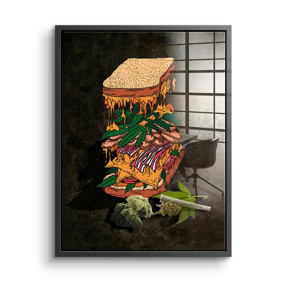 Cannabis Sandwich - Acrylic glass